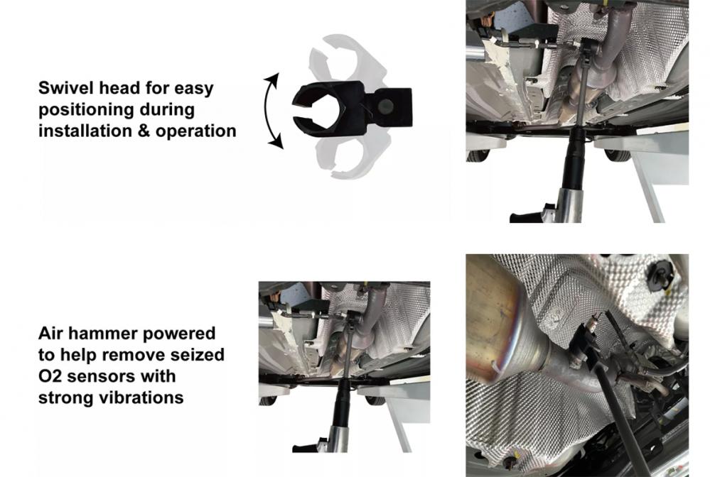 O2 Sensor Vibration Tool Air Hammer Powered O2 Sensor Removal Tool | AUTOMASTER AUTO TOOLS CO., LTD.